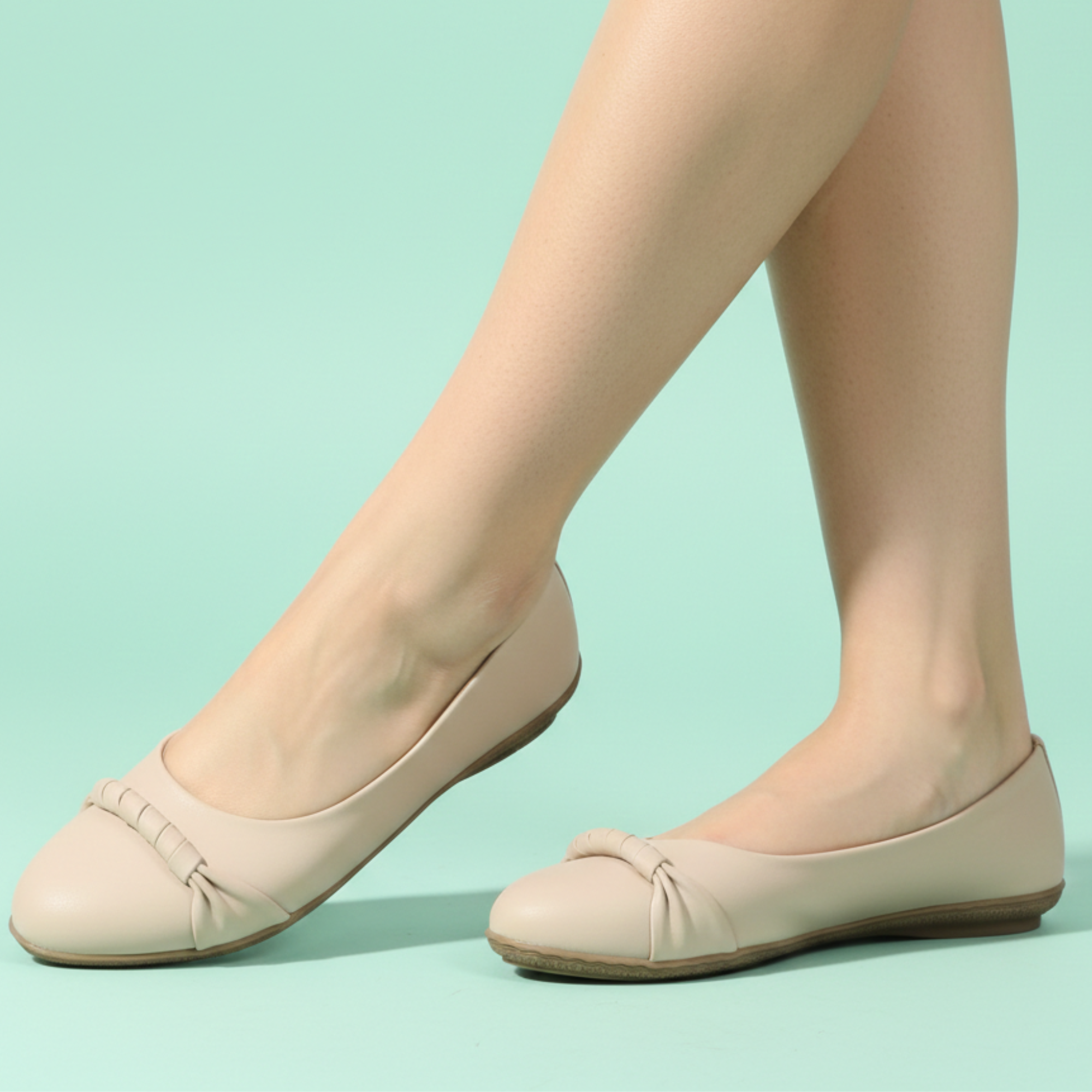 Girls Casual & Party Wear Bellies for Kids | Ivory Cream Pointed Toe Flats with Braided Knot Detail | Soft Cushioned Insole | Comfortable Slip-On Shoes | Size 13 UK