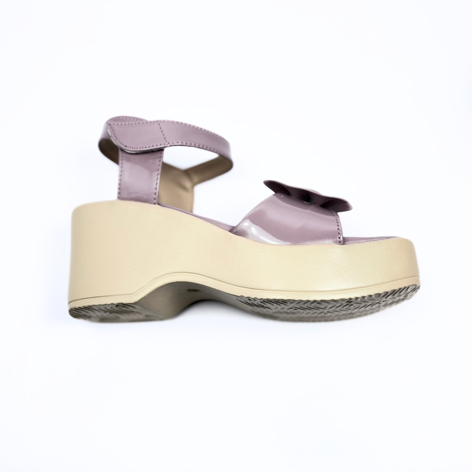 Girls Party Wear Sandals for Kids | Ankle Strap Wedge Heel with Bow Design | Comfortable & Secure Fit | Blush Pink | Size 12 UK