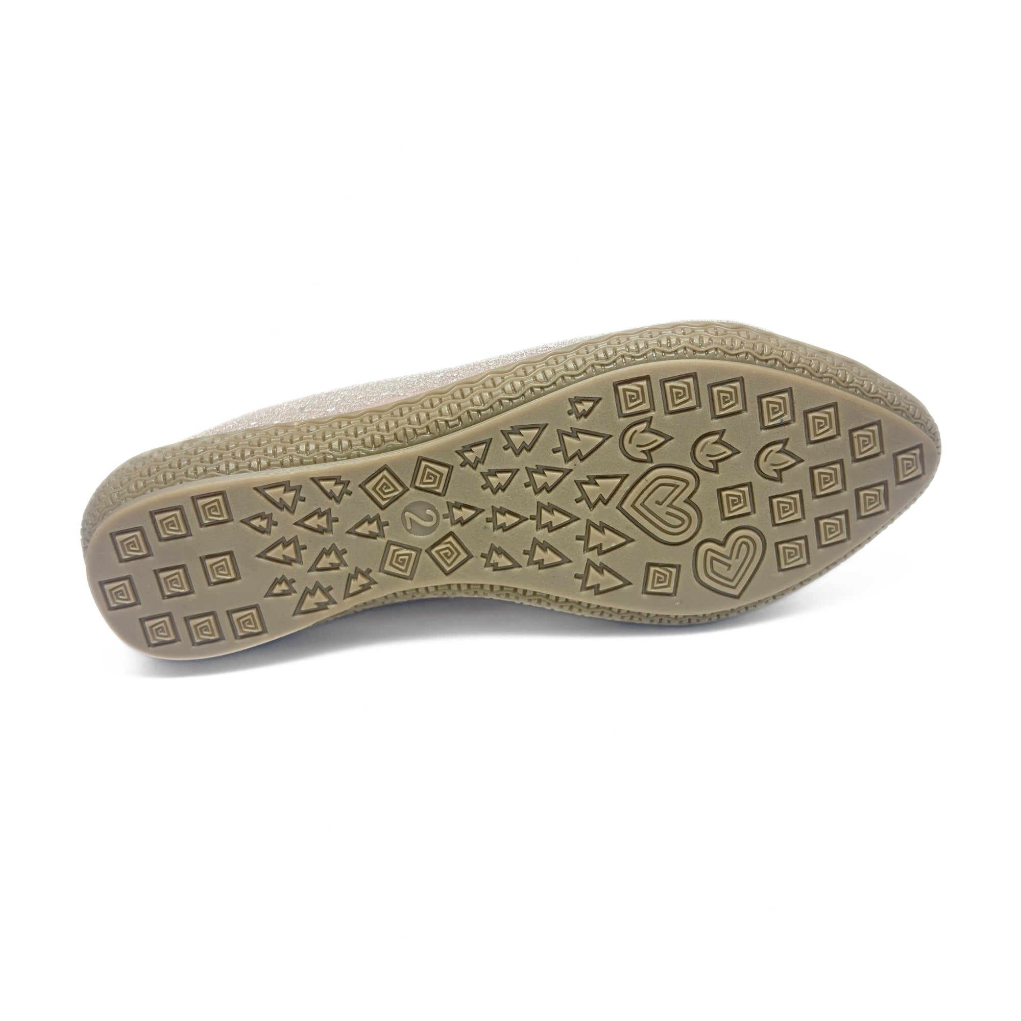 Girls Party Wear Bellies for Kids | Glitter Finish with Bow Detail | Comfortable Flat Sole | Easy Slip-On Fit | Blush Pink Glitter | Size 12 UK