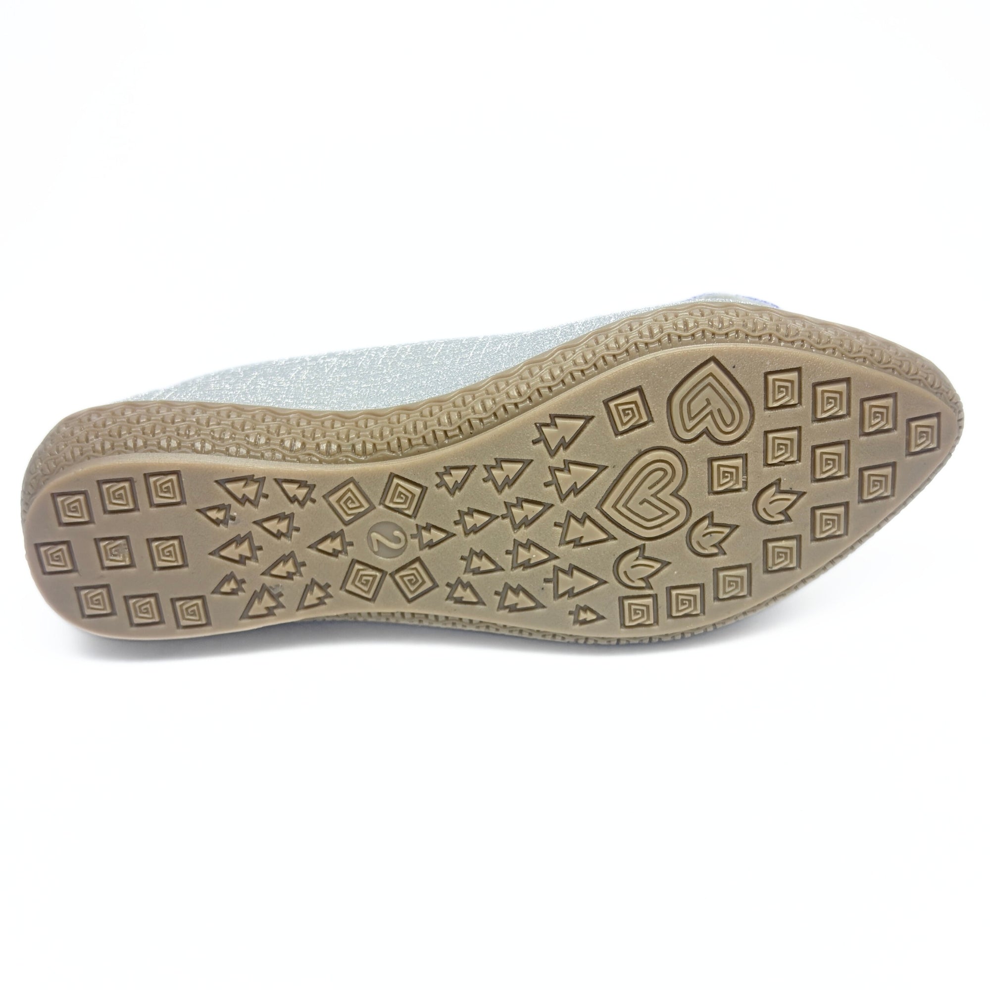 Girls Party Wear Bellies for Kids | Glitter Finish with Bow Detail | Comfortable Flat Sole | Easy Slip-On Fit | Ice Silver | Size 2 UK