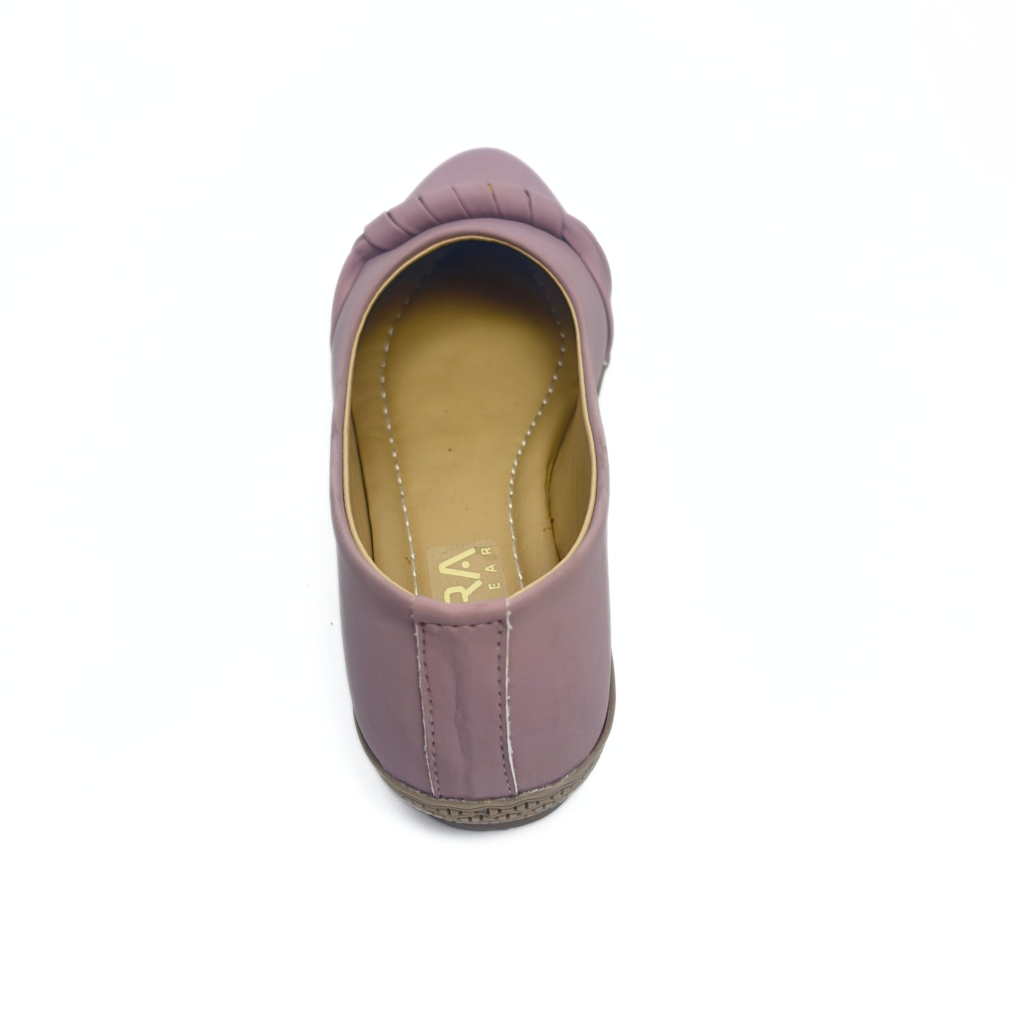 Girls Casual & Party Wear Bellies for Kids | Blush Pink Matte Finish with Front Knot Detail | Soft Inner Lining | Comfortable Flat Sole | Easy Slip-On | Size 5 UK